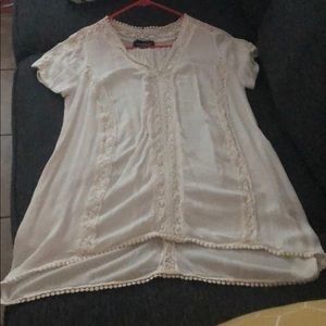 WB Maternity - Boho Style Lace Tunic Blouse